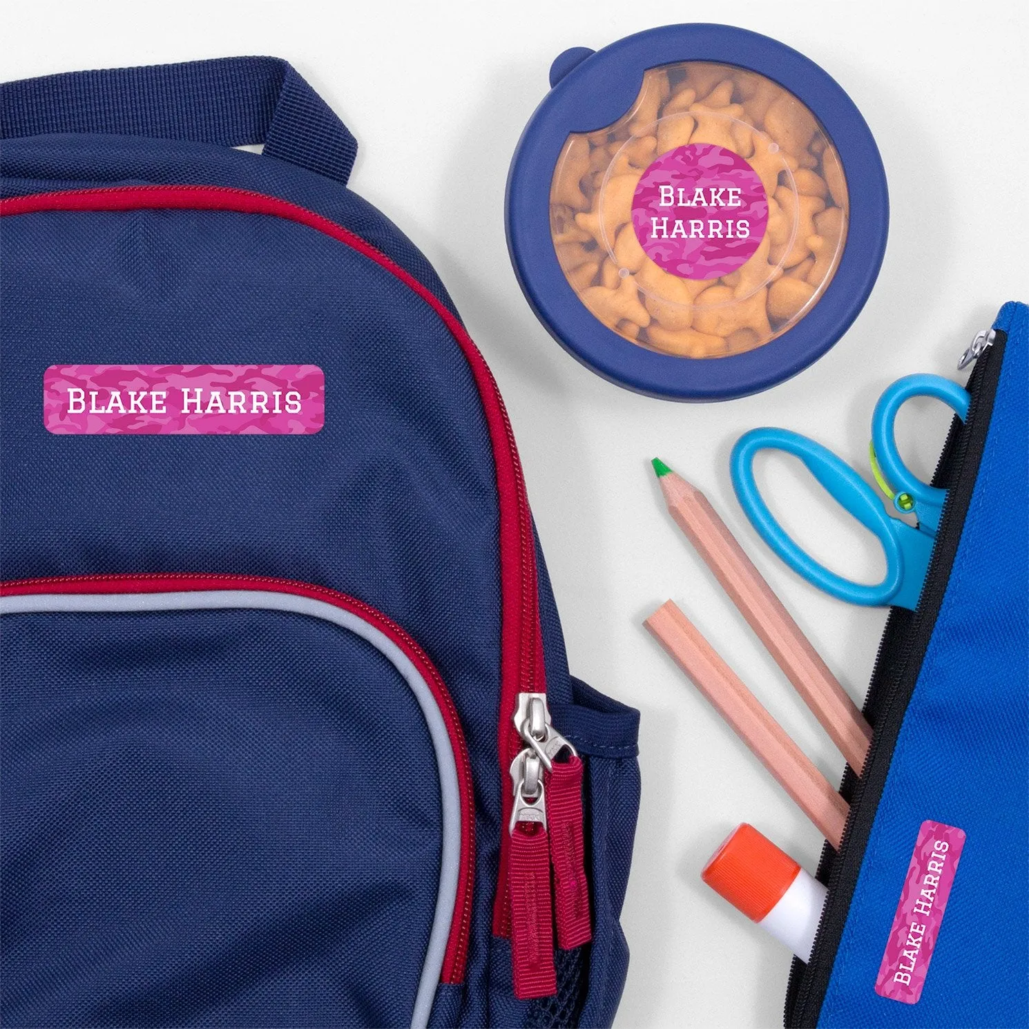 Camo Kindergarten Labels Pack