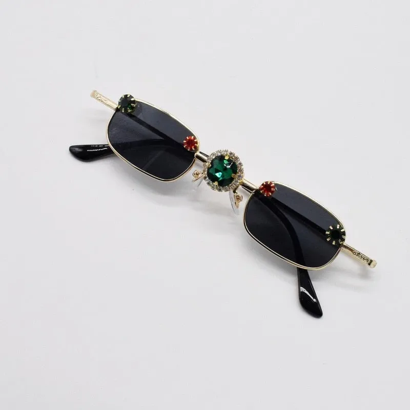 Crystal Embellished Sunglasses - 6 Styles