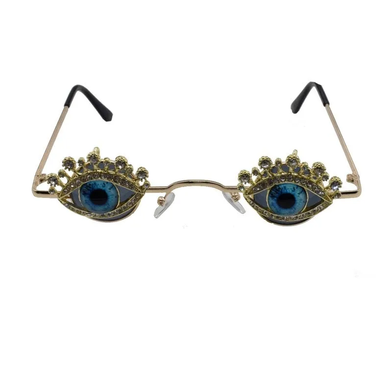 Crystal Embellished Sunglasses - 6 Styles