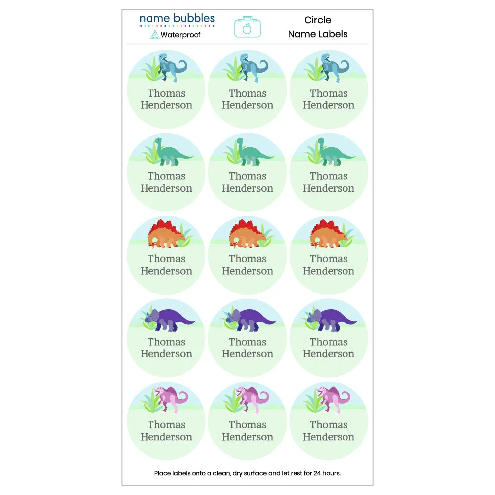 Dinosaurs Name Labels