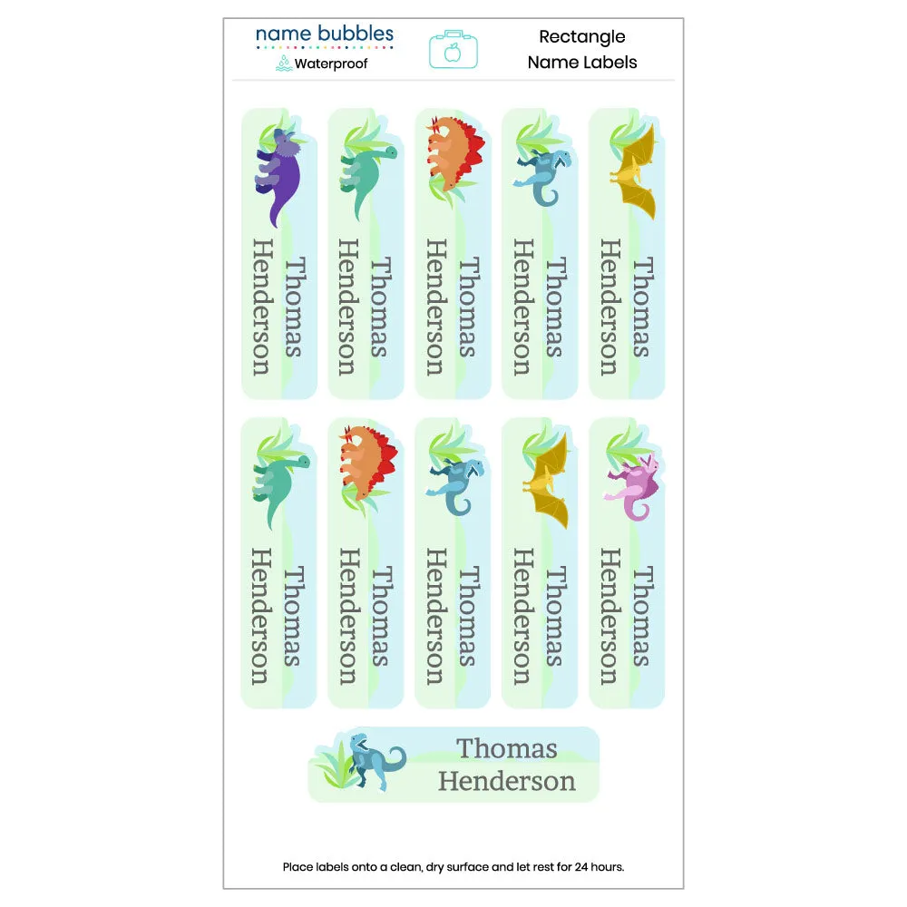 Dinosaurs Name Labels