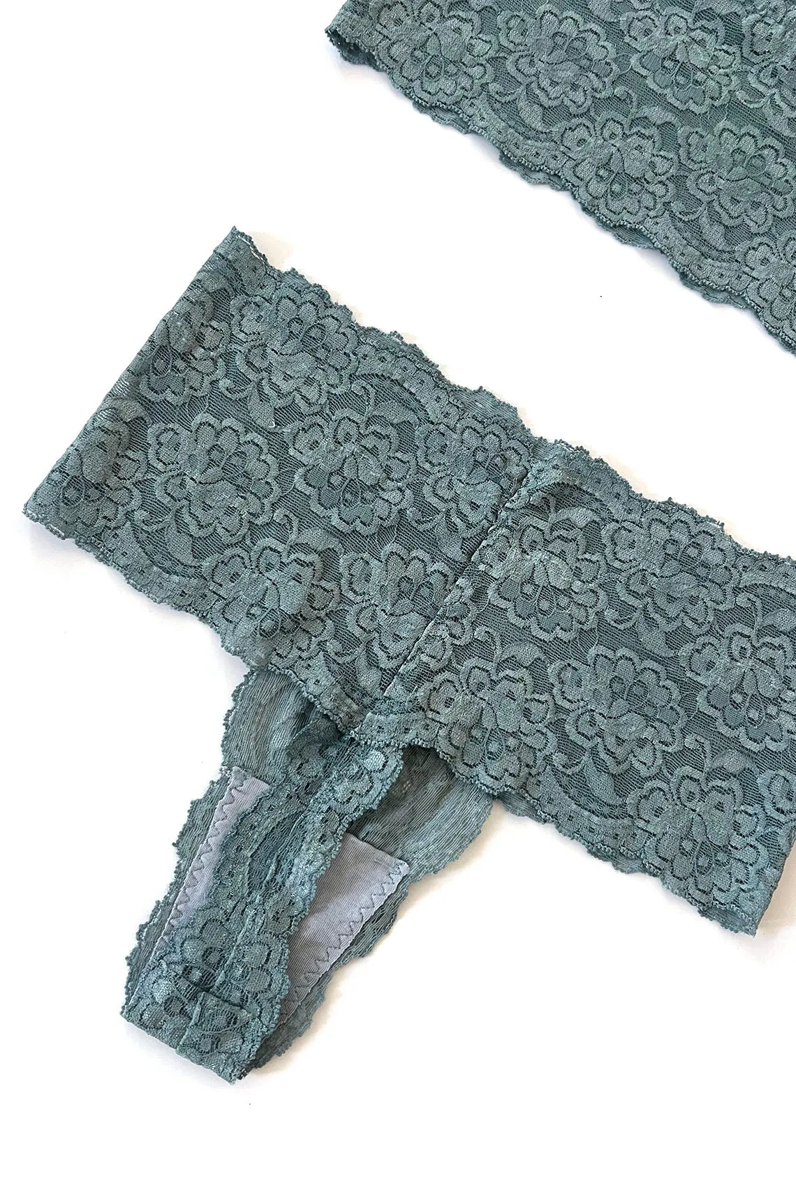 Echo High Rise Lace Thong (multiple colors)