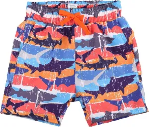 ESTAMICO Boys' Quick Dry Beach Swim Trunk Printed Board Shorts with Pockets
