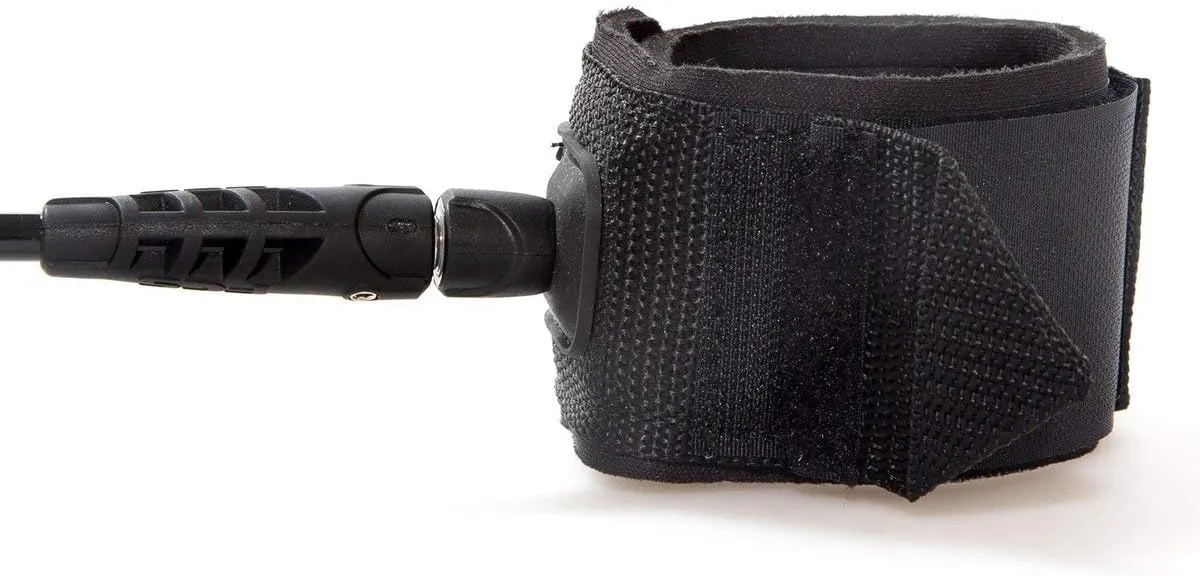 FCS 6' Competition Classic Surfboard Leash - Black