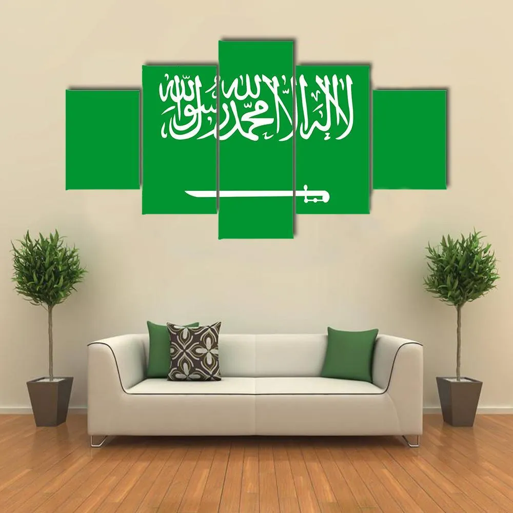 Flag Of Saudi Arabia Canvas Wall Art
