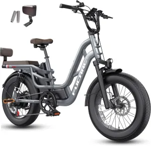 Fucare Libra 1200W Electric Bike for Adults 32MPH 48V 20Ah LG Battery EBike 80 Miles Range, Full Suspension 20"4.0" Fat Tire Adult Electric Bicycles, 400 lb Capacity, Hydraulic Brakes, UL Certified
