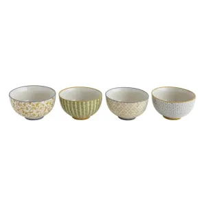 Hand-Stamped Stoneware Bowl, 4 Styles DT