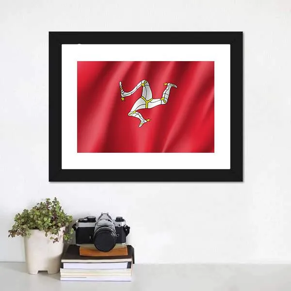 Isle Of Man National Flag Canvas Wall Art