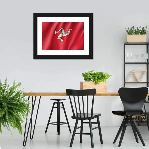 Isle Of Man National Flag Canvas Wall Art