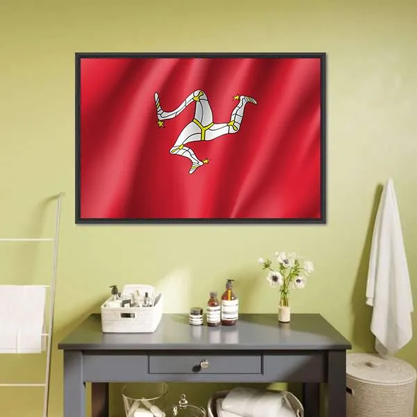Isle Of Man National Flag Canvas Wall Art