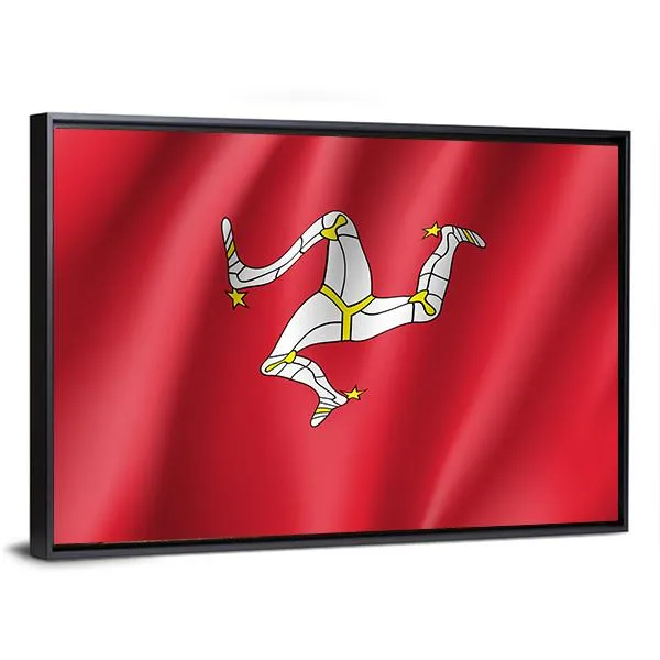 Isle Of Man National Flag Canvas Wall Art