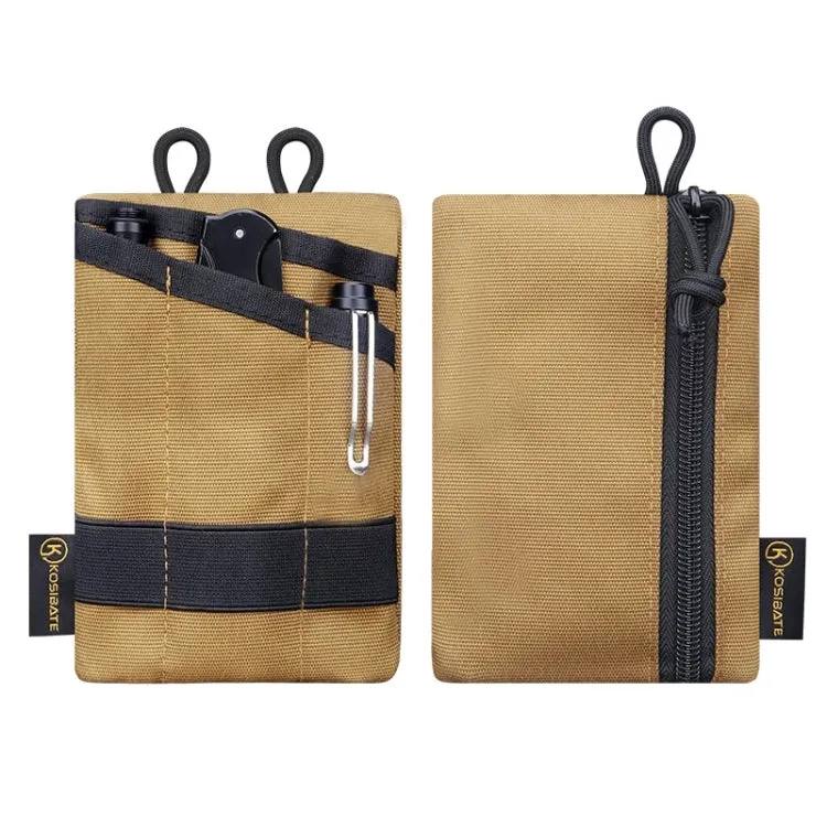 KOSIBATE H250 Outdoor Portable Card Holder Key Storage Bag with Shoulder Strap (Grey)