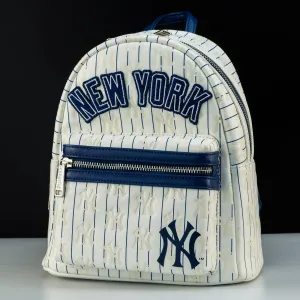 Loungefly x MLB New York Yankees Pinstripe Mini Backpack