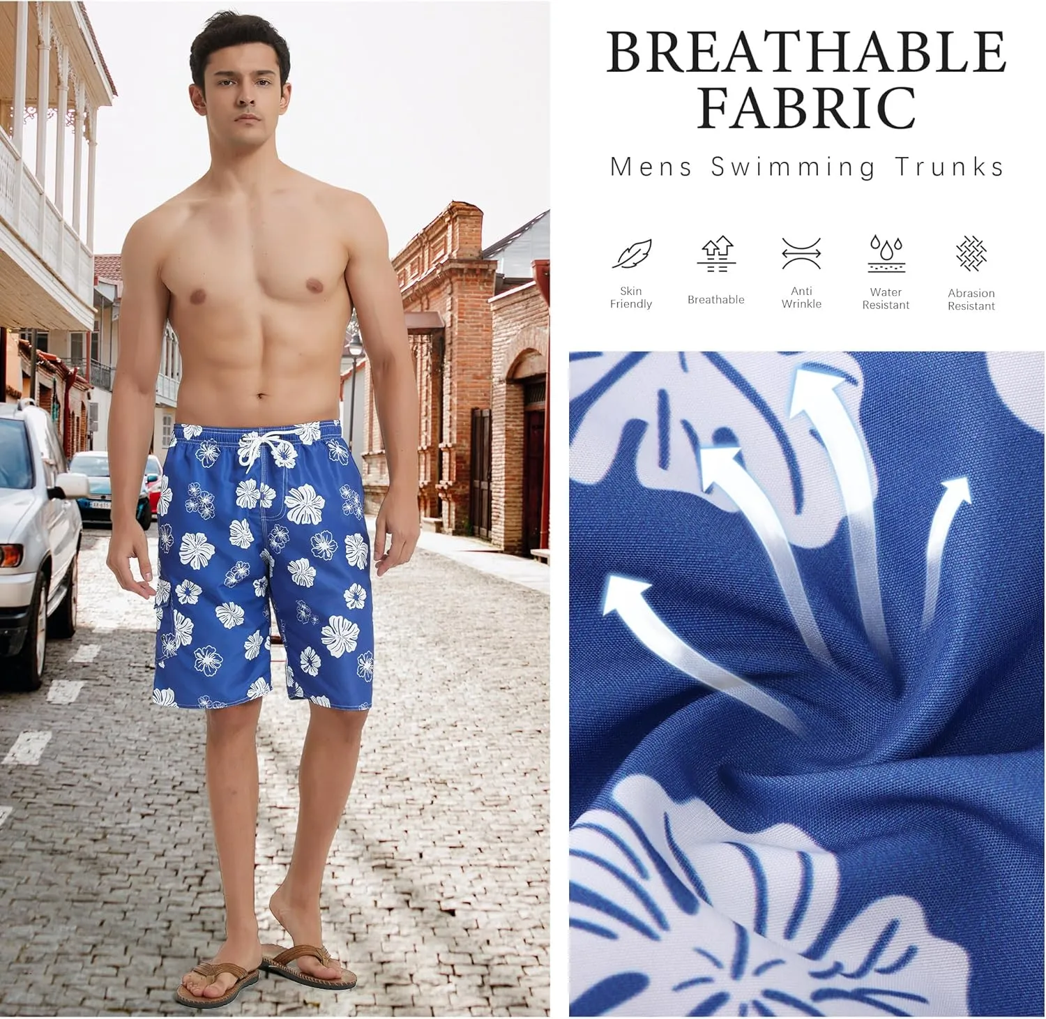 Mens Swimming Trunks Swim Trunks Quick Dry Swim Shorts with Mesh Lining Funny Swimwear Bathing Suits