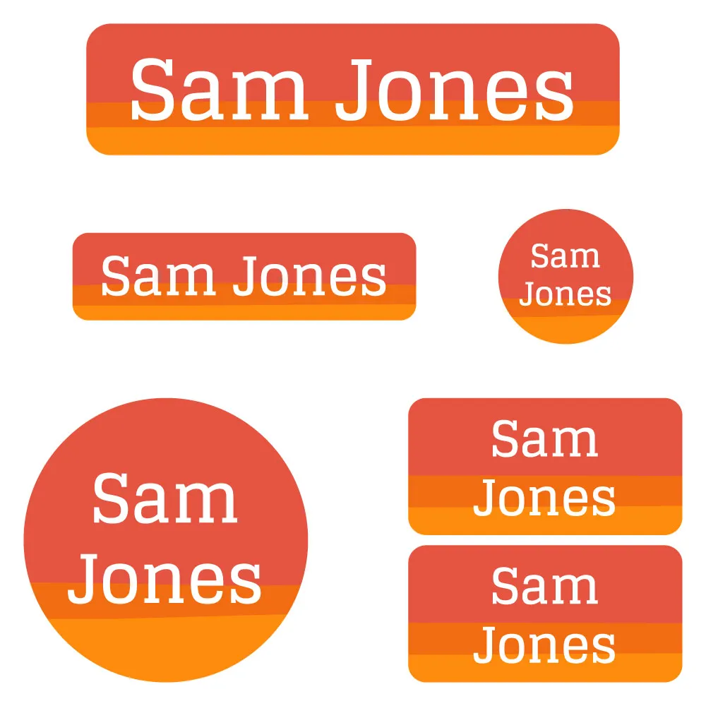 Ombre Kindergarten Labels Pack