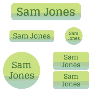 Ombre Kindergarten Labels Pack