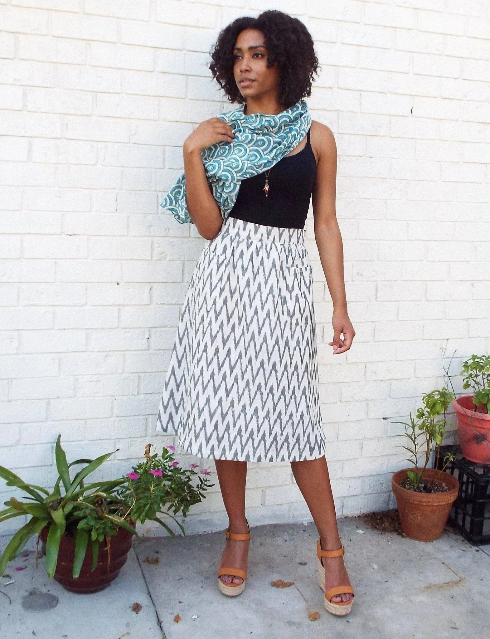 Peacock Teal Scarf