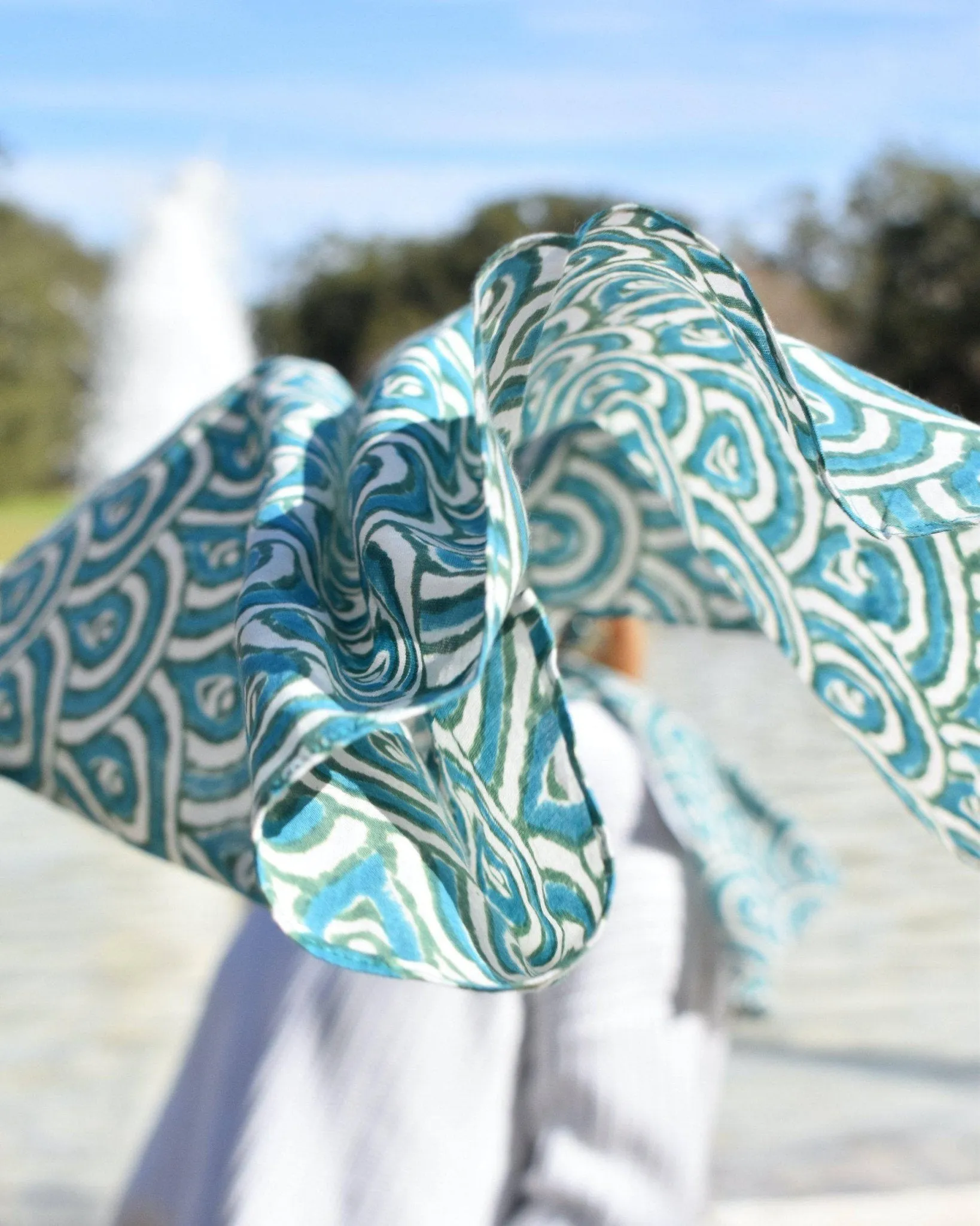Peacock Teal Scarf