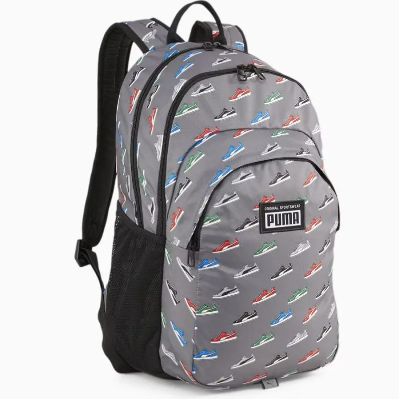 Puma Versatile Multi-Sport Backpack with Dual Compartment Design - Gray/Silver