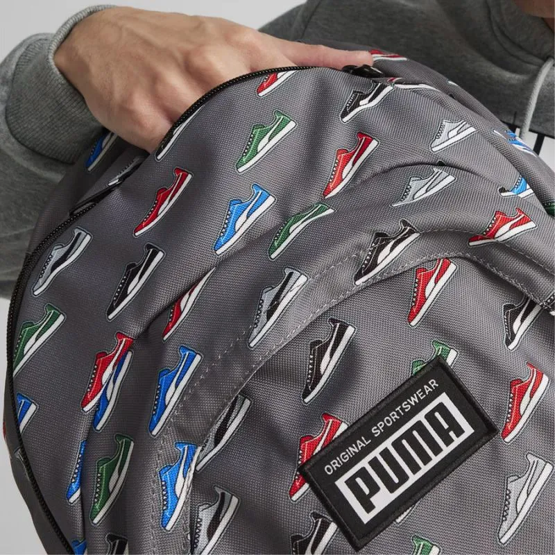 Puma Versatile Multi-Sport Backpack with Dual Compartment Design - Gray/Silver