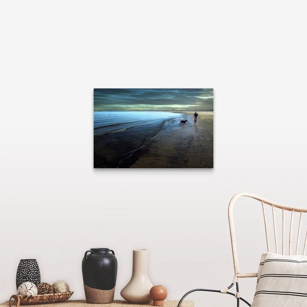 "A walk on the beach" Canvas Wall Art