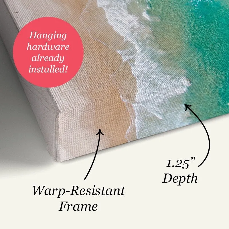 "A walk on the beach" Canvas Wall Art