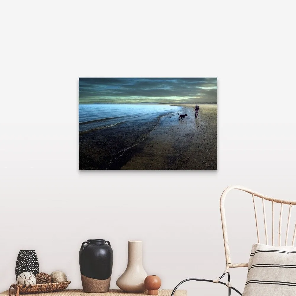 "A walk on the beach" Canvas Wall Art
