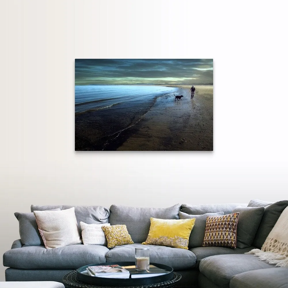 "A walk on the beach" Canvas Wall Art