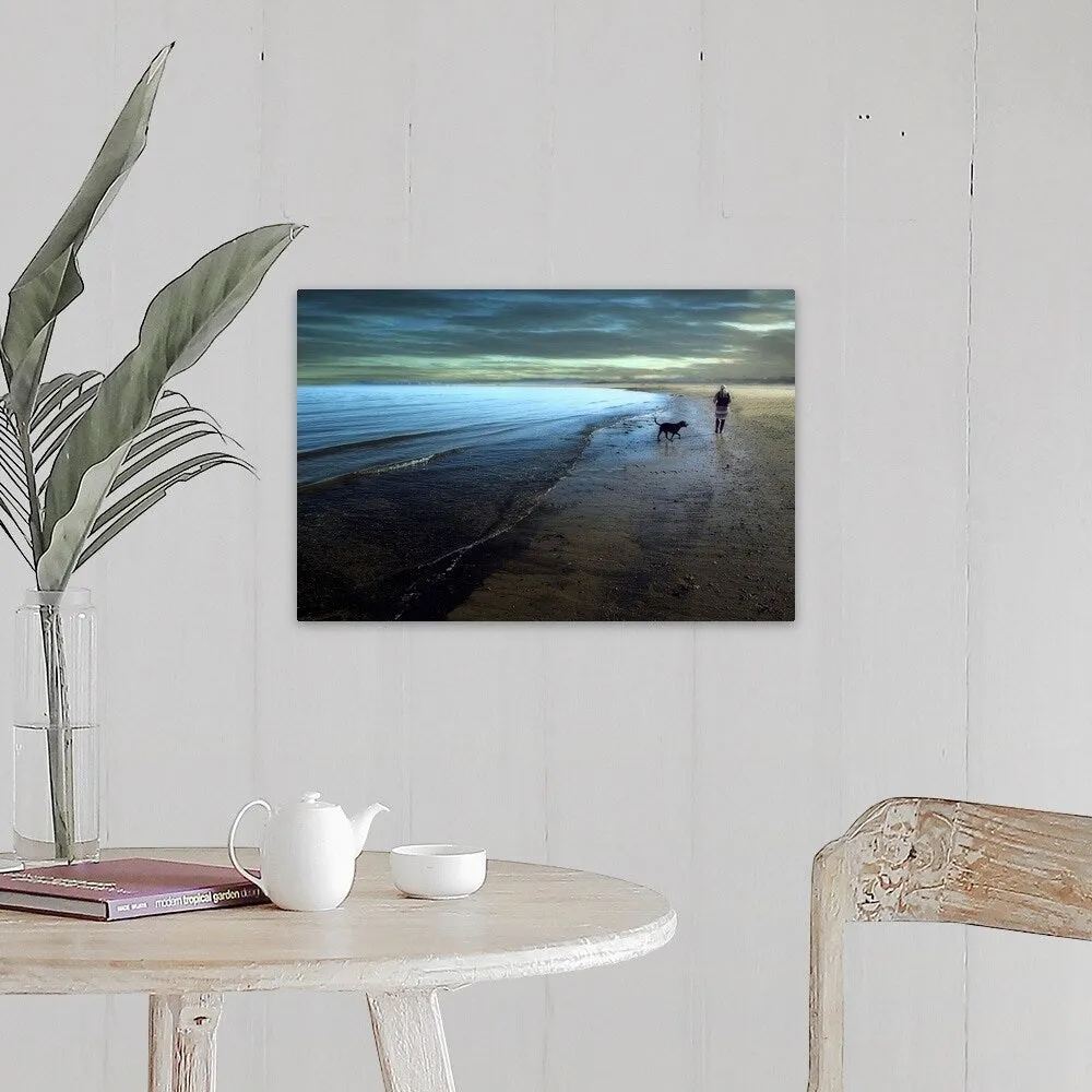 "A walk on the beach" Canvas Wall Art
