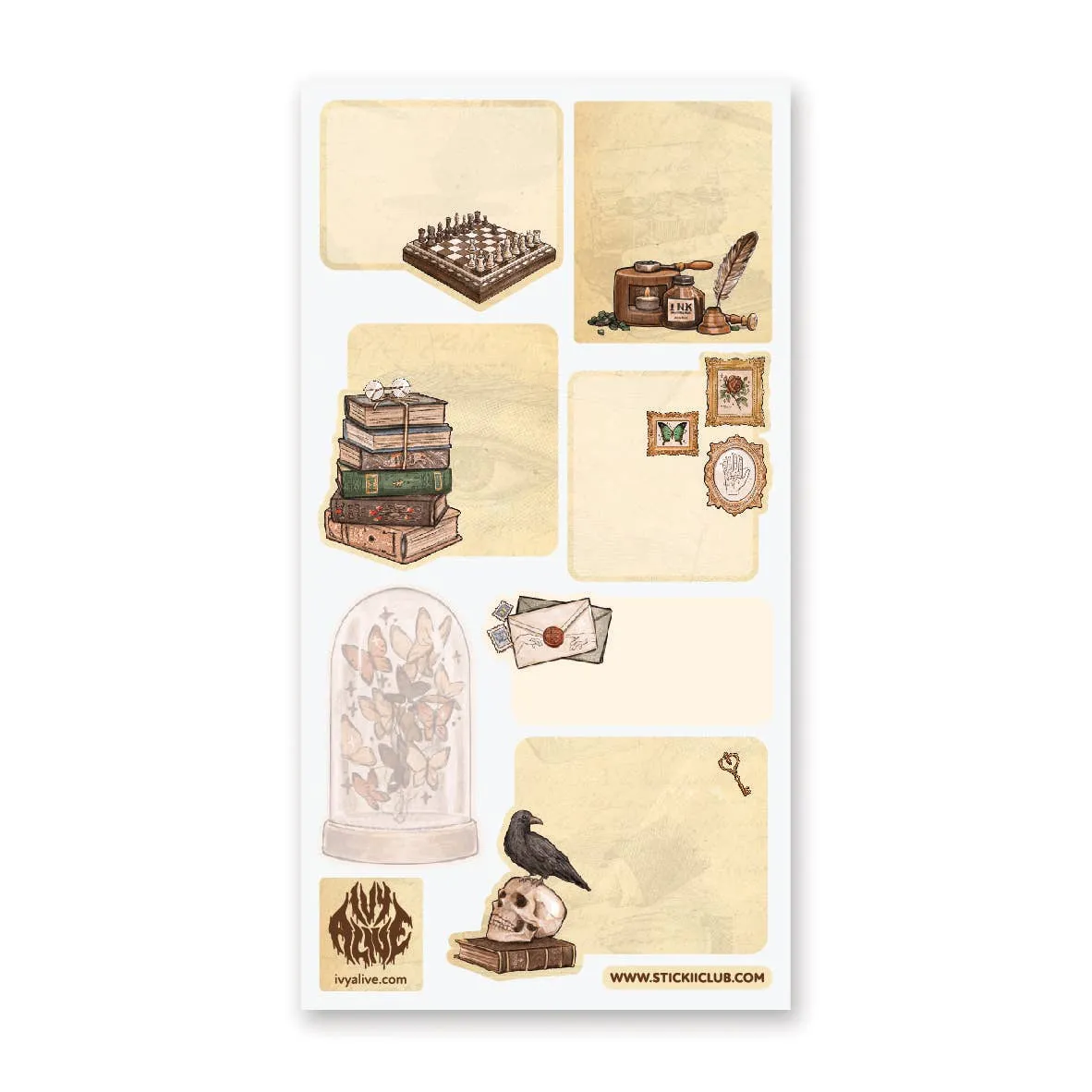 Quoth the Raven Sticker Sheets {multiple styles}