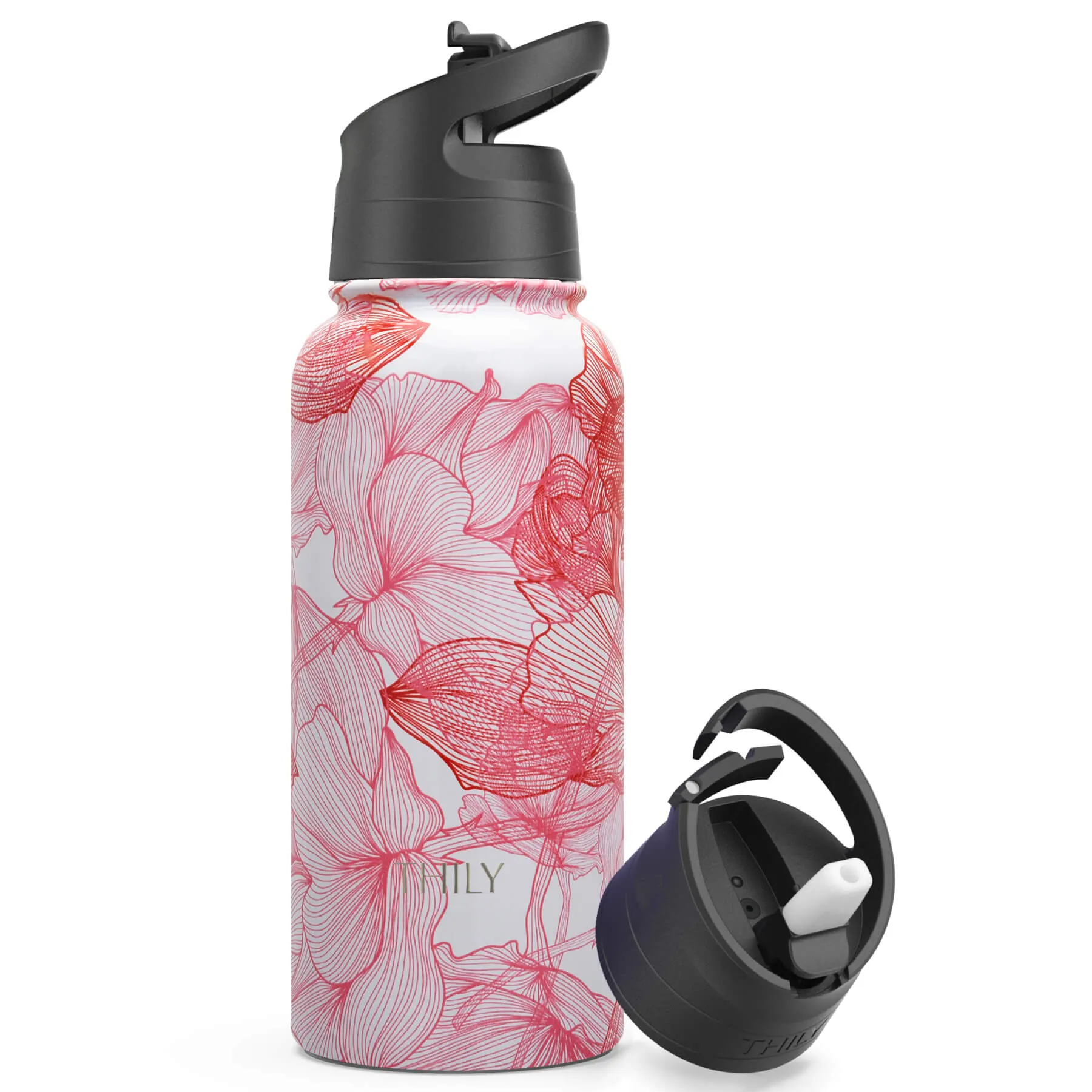 WATER BOTTLE | 32 OZ| RED LOTUS
