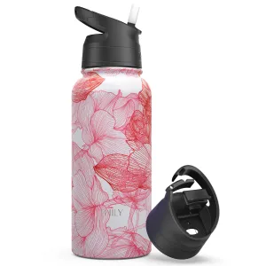 WATER BOTTLE | 32 OZ| RED LOTUS