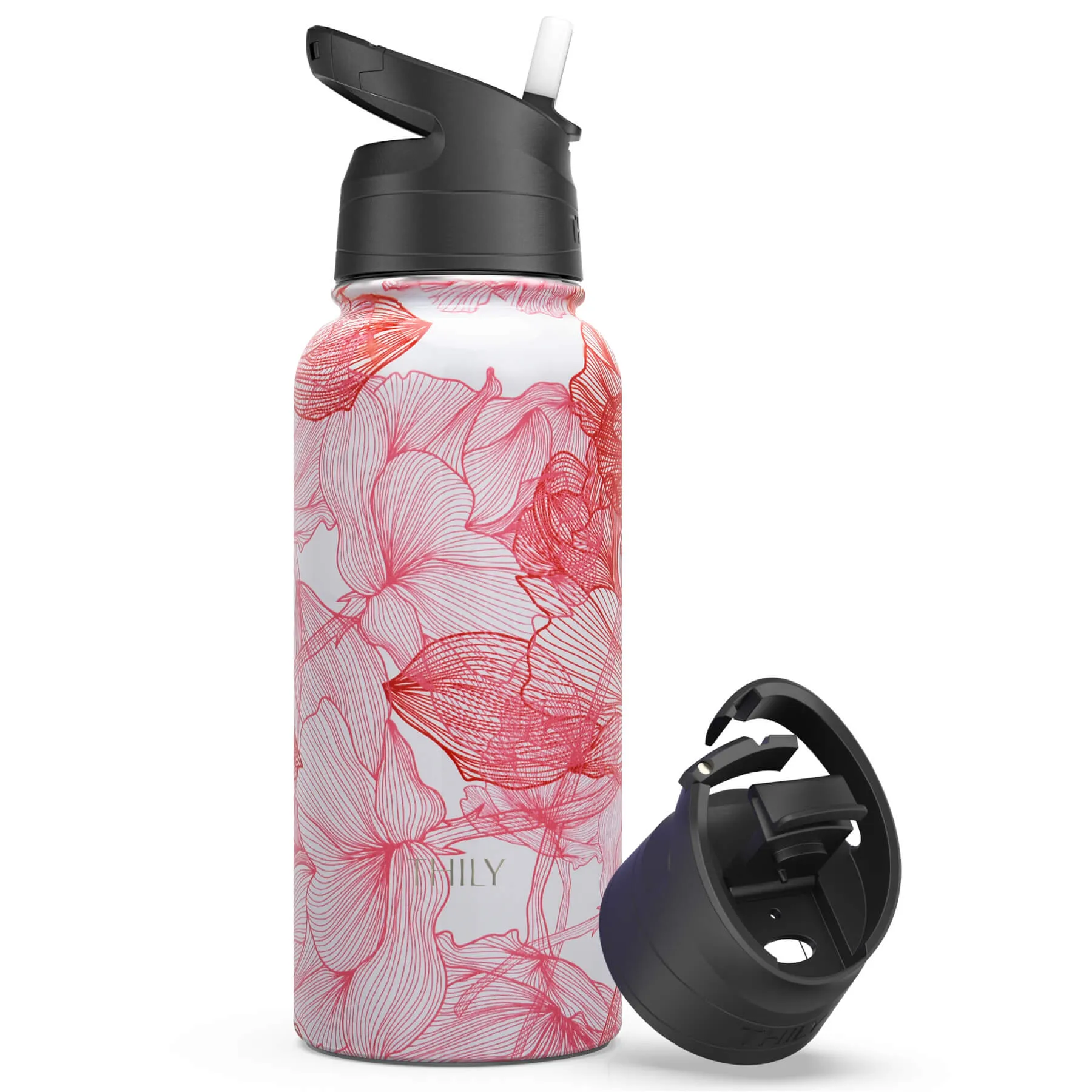 WATER BOTTLE | 32 OZ| RED LOTUS